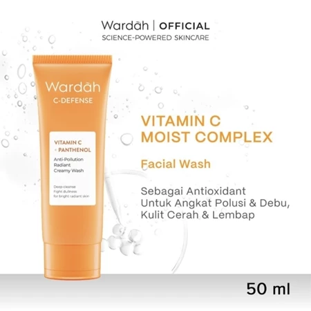 WARDAH C-defense Vitamin C  Creamy Wash 50ml