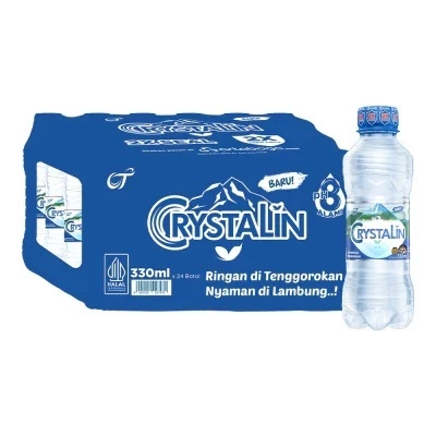 CRYSTALIN AIR MINERAL 330 ML 1 PET 24 BOTOL